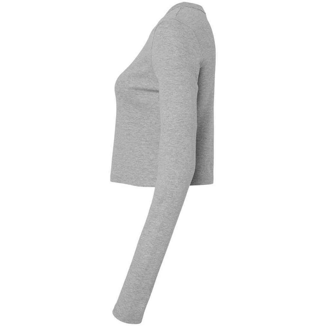 Bella + Canvas Kurz geschnittenes Langarm-T-Shirt