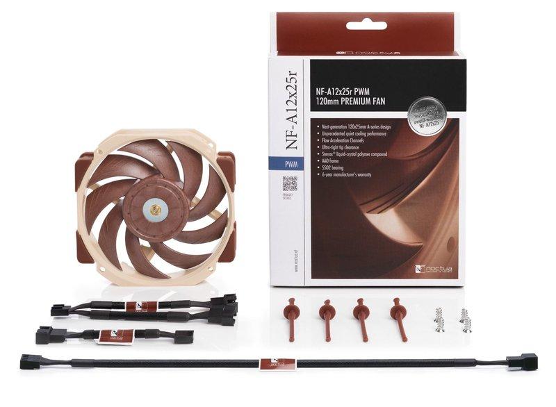 Noctua NF-A12X25R PWM Computergehäuse Ventilator 12 cm Beige, Braun