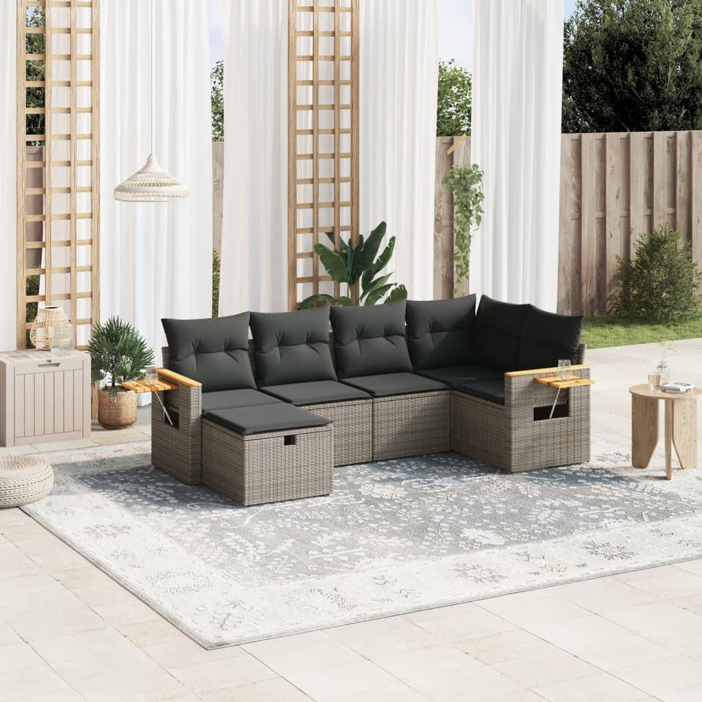 VidaXL Garten sofagarnitur poly-rattan