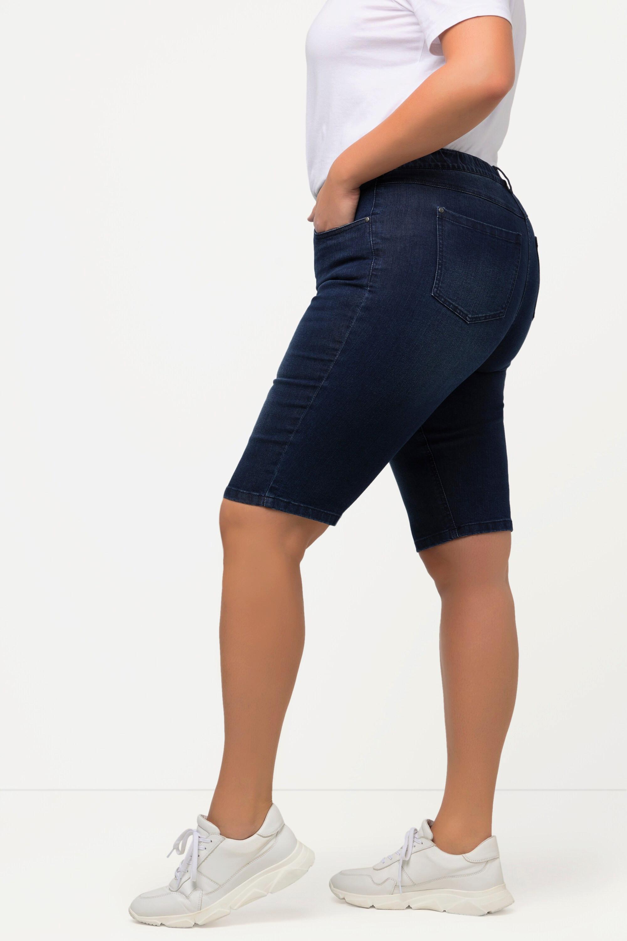 Ulla Popken Mandy 5-Pocket Komfortbund Jeansbermuda