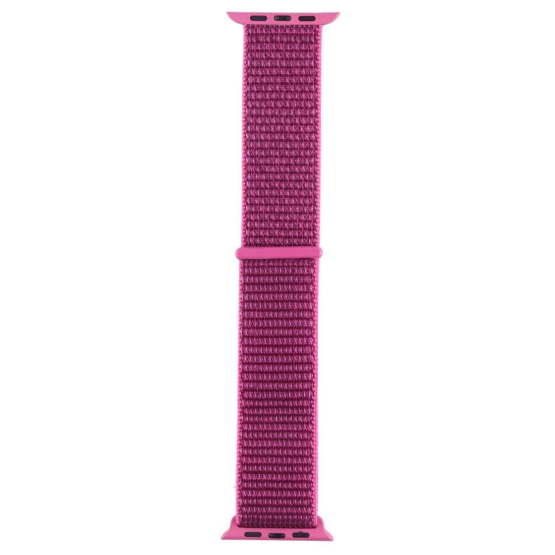 Cover-Discount Apple Watch 42/44/45/49mm - Nylon Armband Mit Klettverschluss Violett