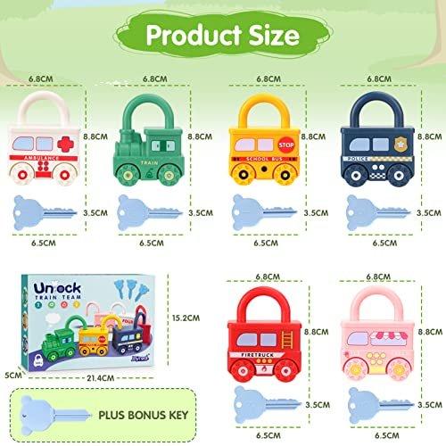Activity-board Schloss mit Schlüssel Baby Spielzeug ab 2 3 4 5 Jahre - Motorikspielzeug Busy Board Baby Sensorik