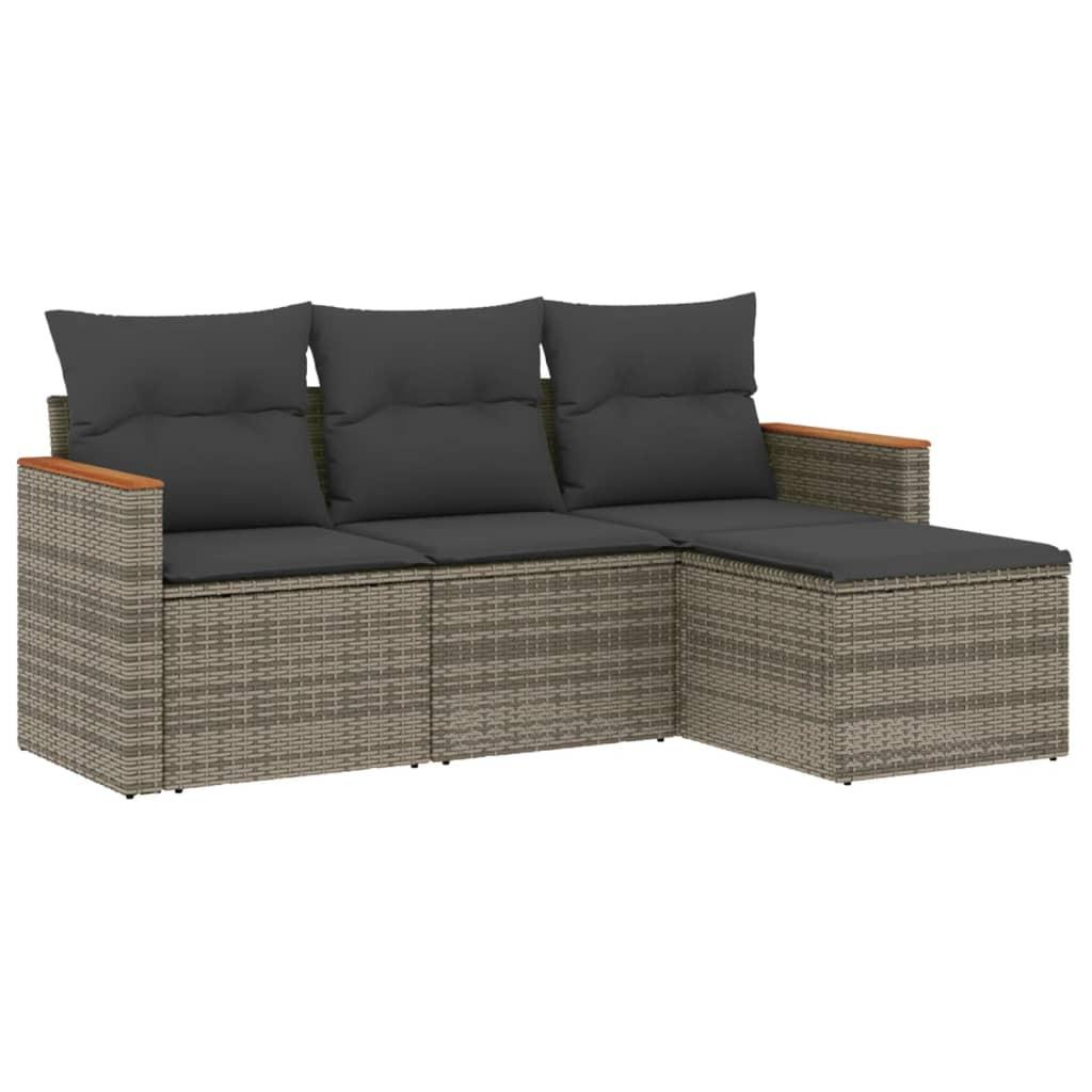 VidaXL Garten sofagarnitur poly-rattan
