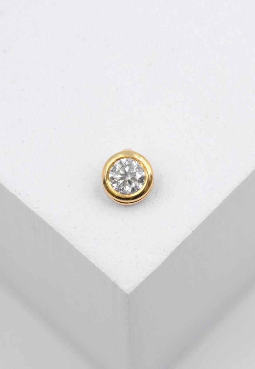 MUAU Schmuck Anhänger Diamant 0.10ct. Gelbgold 750
