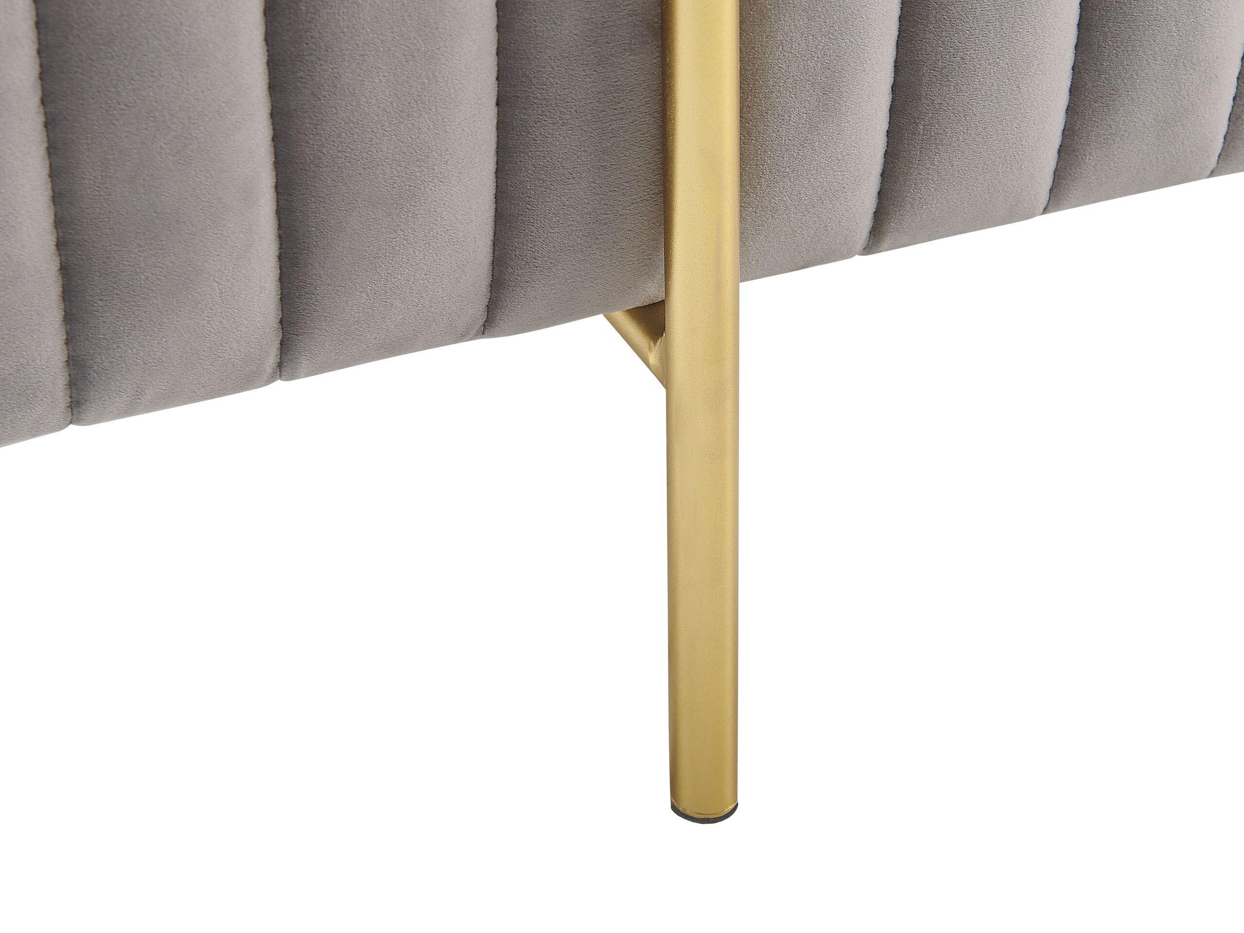 Beliani Hocker aus Samtstoff Modern DAYTON