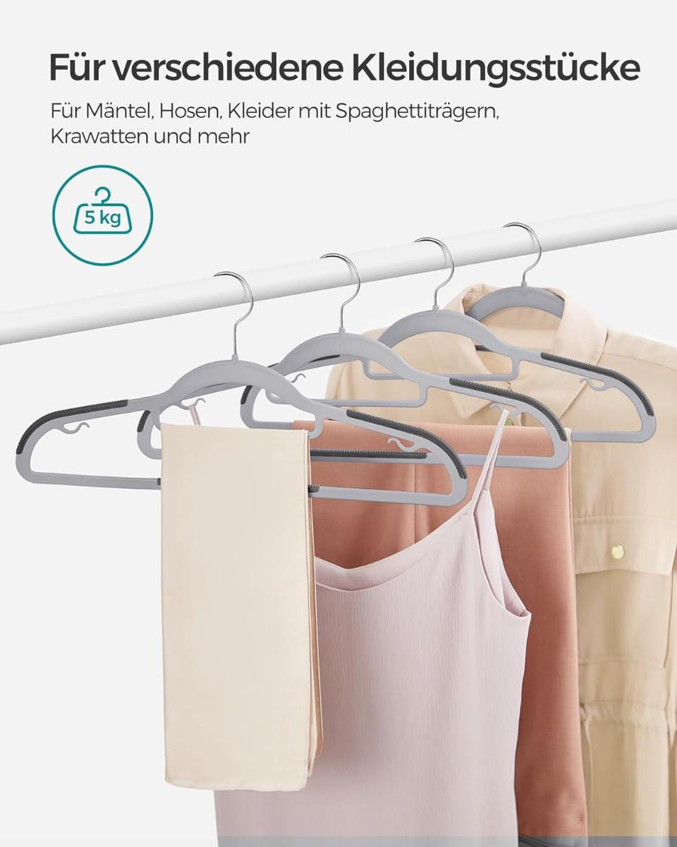 Songmics Kleiderbügel 30er Set Kunststoff Platzsparend