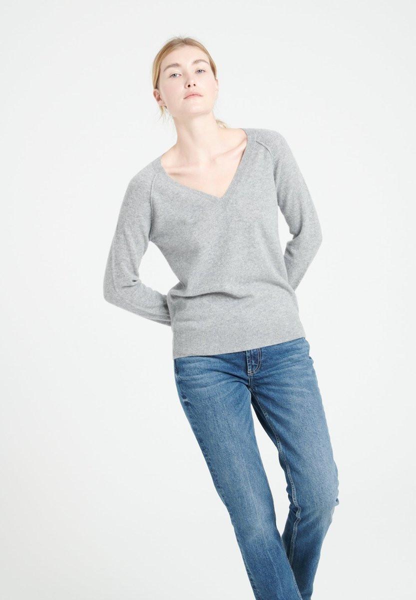 Studio Cashmere8 LILLY 6 Pullover mit V-Ausschnitt - 100% Kaschmir