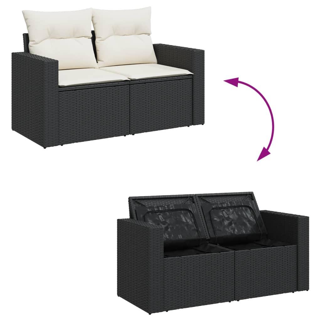 VidaXL Garten sofagarnitur poly-rattan