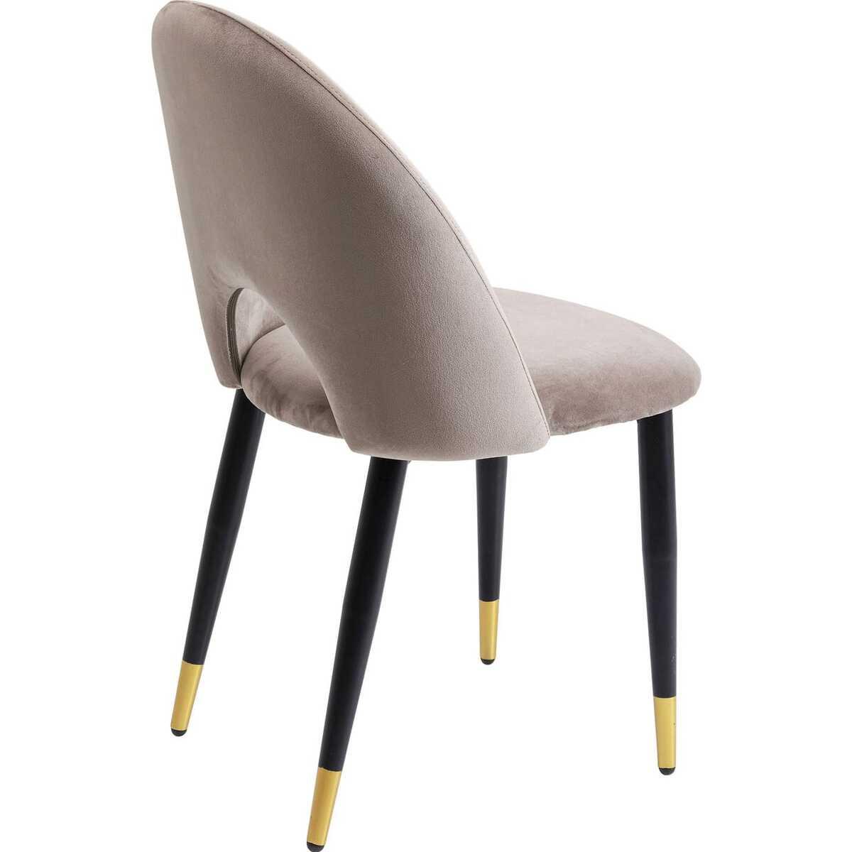KARE Design Stuhl Iris Velvet Taupe (2-Set)