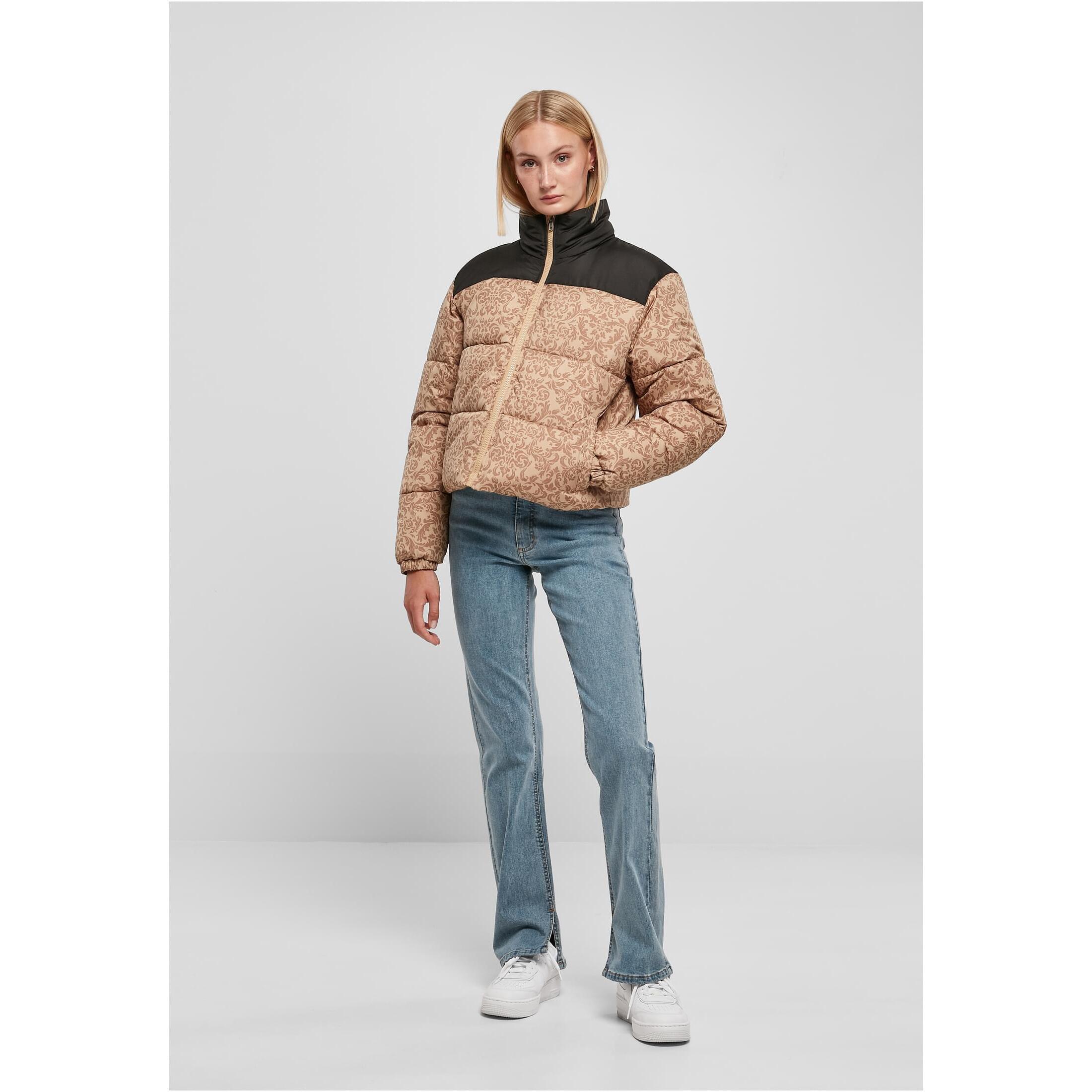 URBAN CLASSICS retro-daunenjacke damen aop retro