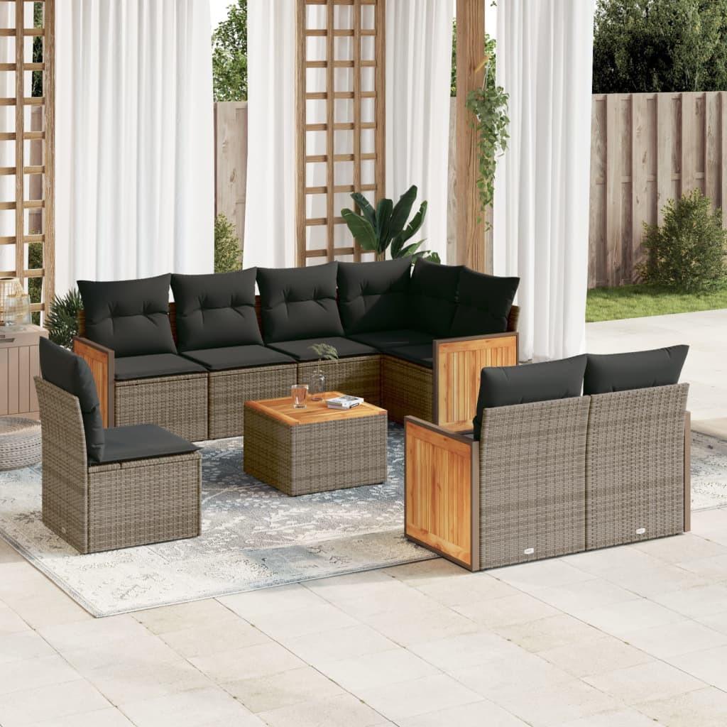 VidaXL Garten sofagarnitur poly-rattan
