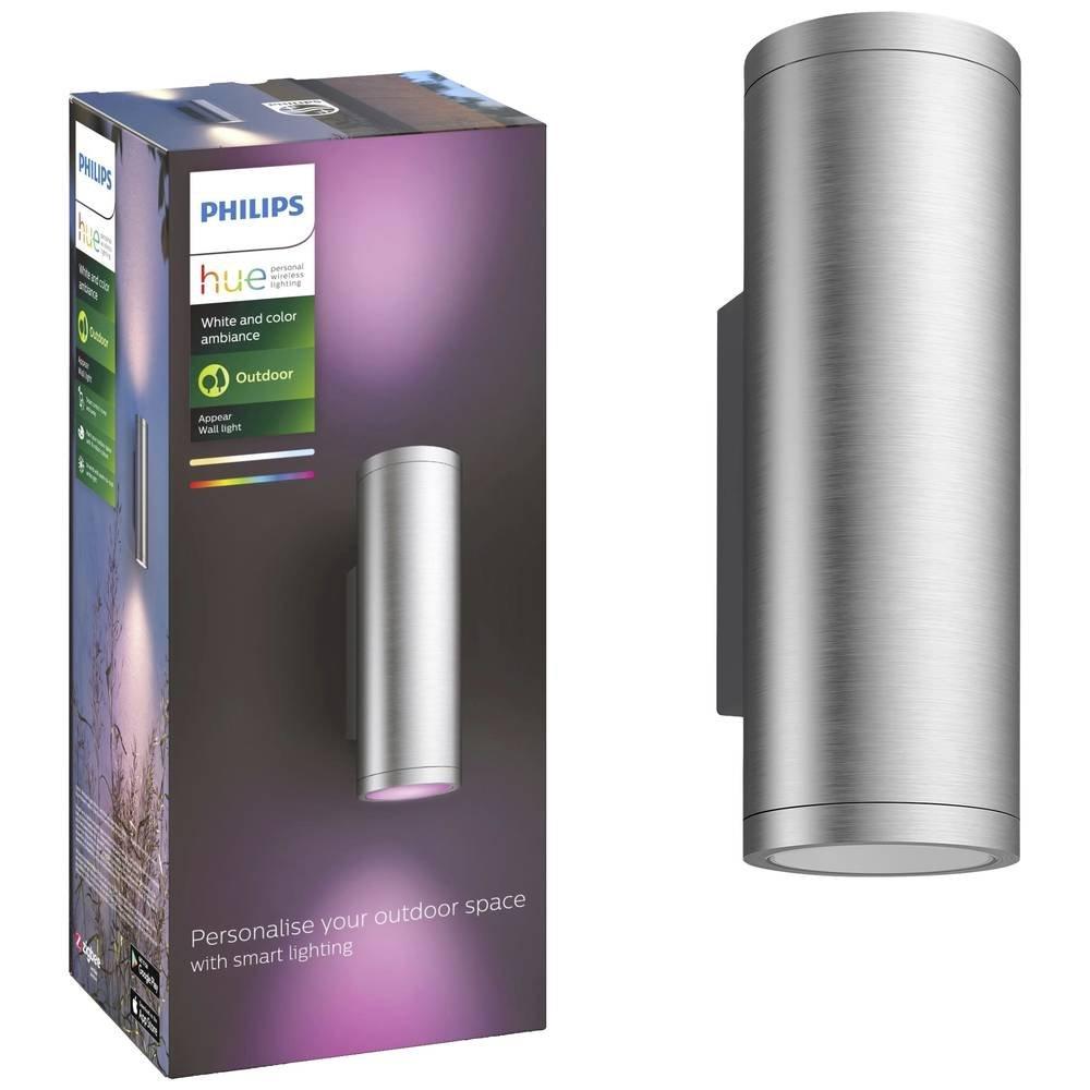 Philips Lighting Philips Hue White & Col. Amb. Appear Wandleuchte rund Edelstahl 1200lm