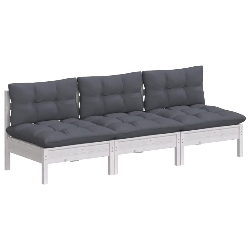 VidaXL 3-sitzer-gartensofa kiefernholz