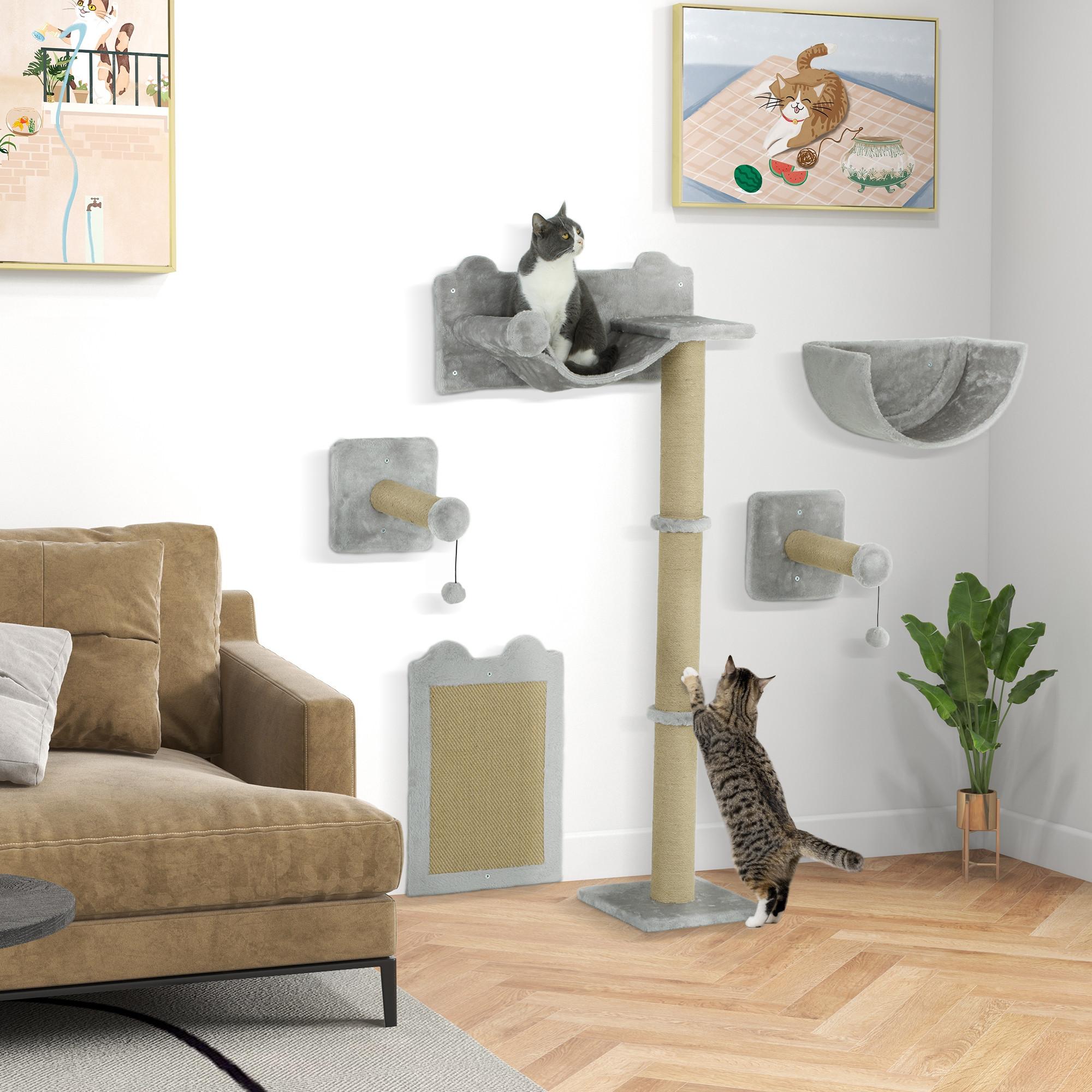 PawHut Katzen Kletterwand