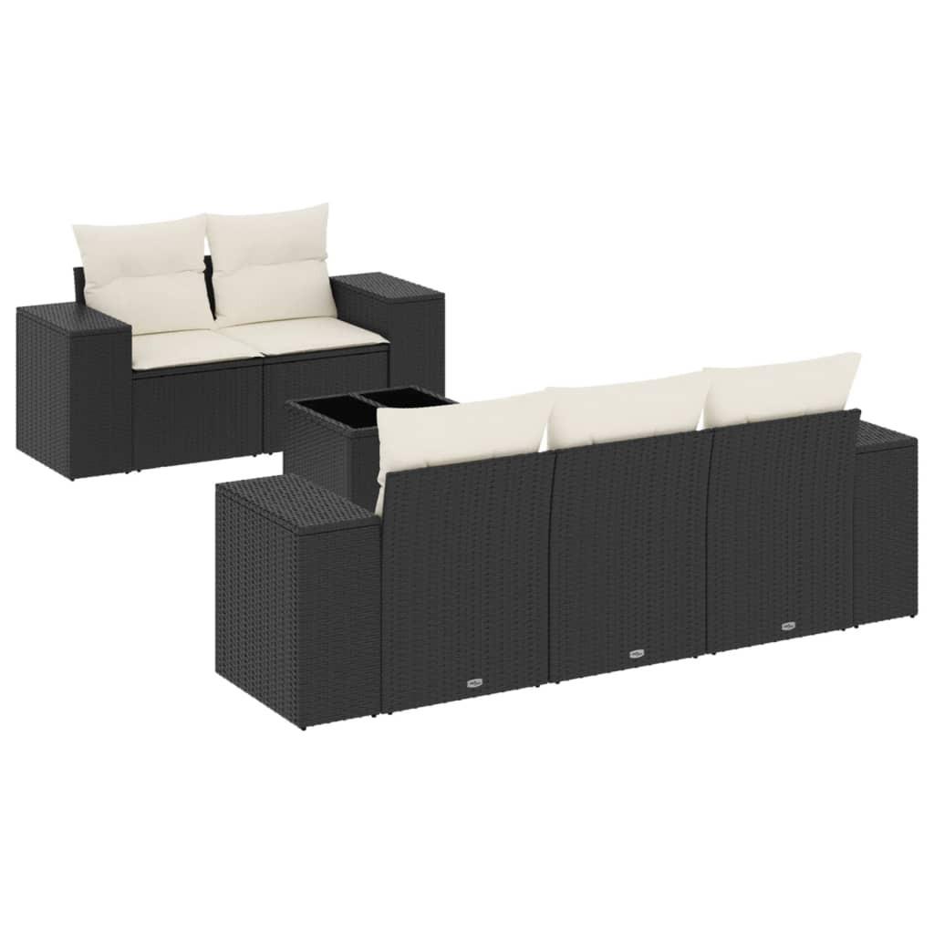VidaXL Garten sofagarnitur poly-rattan