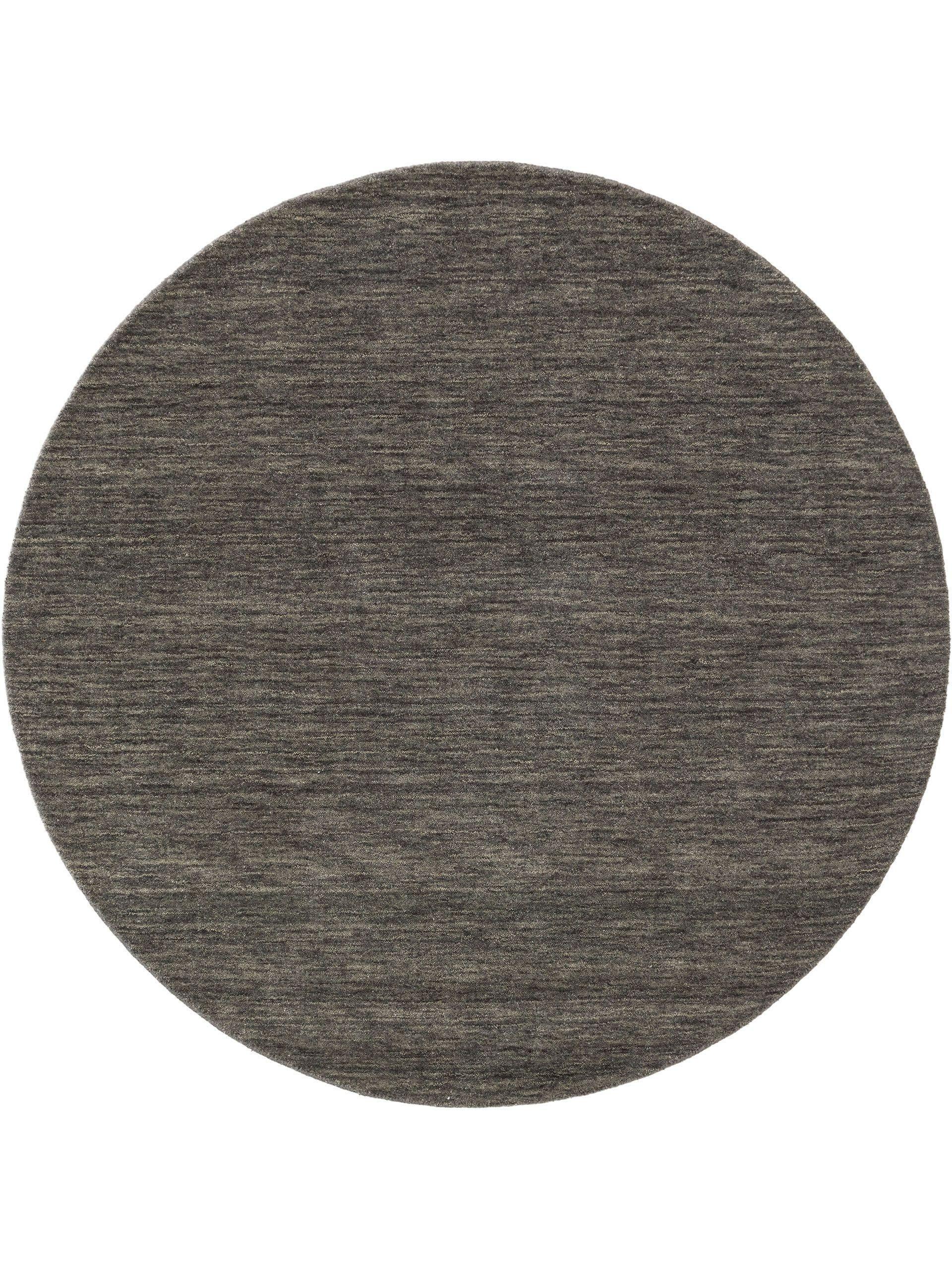 Benuta Wollteppich rund Jamal Grau