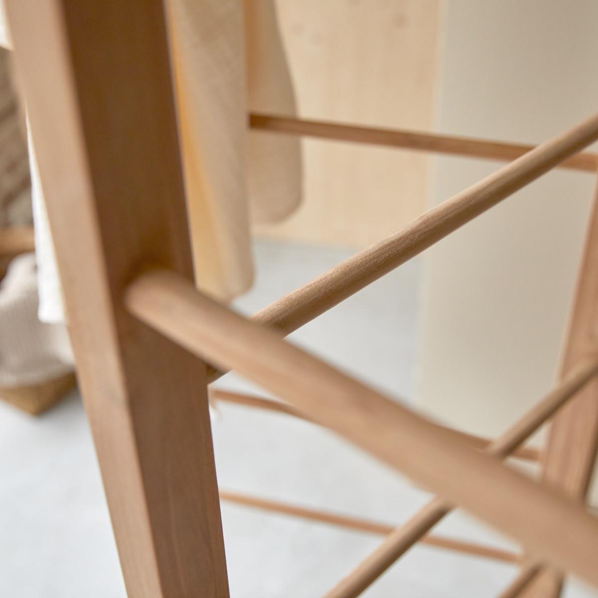 Tikamoon Handtuchhalter aus massivem Teakholz Anton