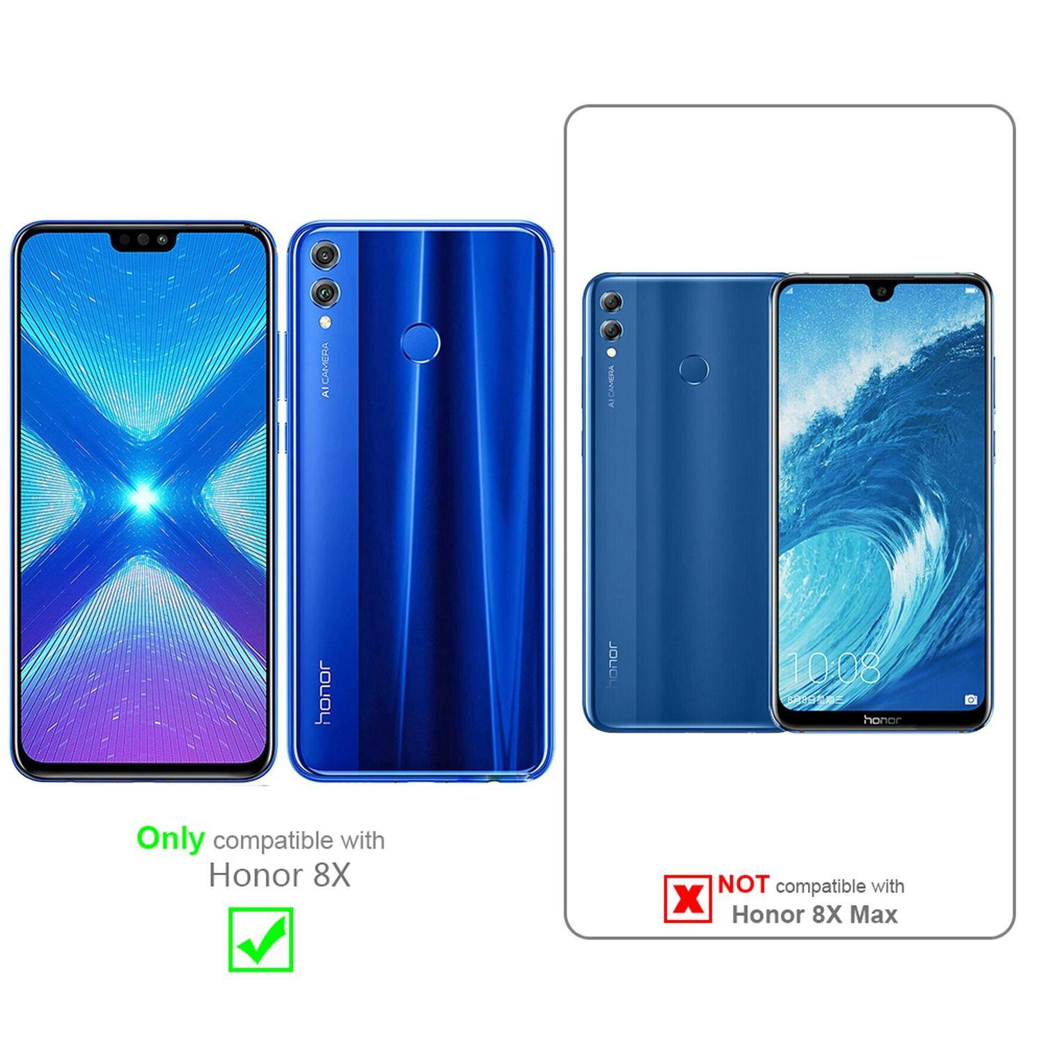 Cadorabo Hülle für Honor 8X Blumen Design Magnetverschluss