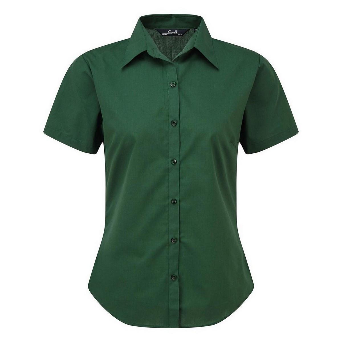 PREMIER Popeline Kurzarm Bluse