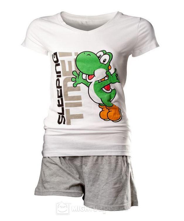 Bioworld Yoshi V-Ausschnitt Kurzarm T-Shirt