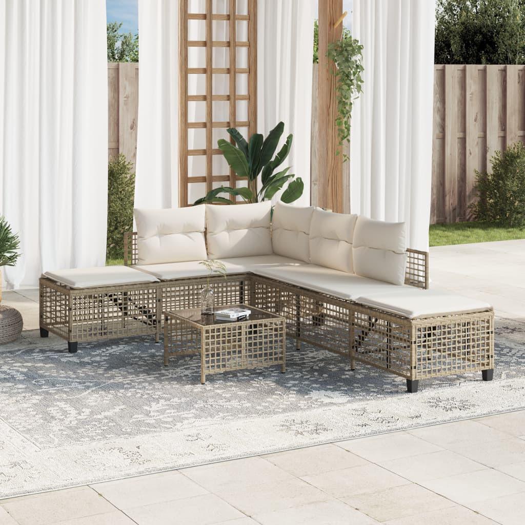VidaXL Garten sofagarnitur poly-rattan