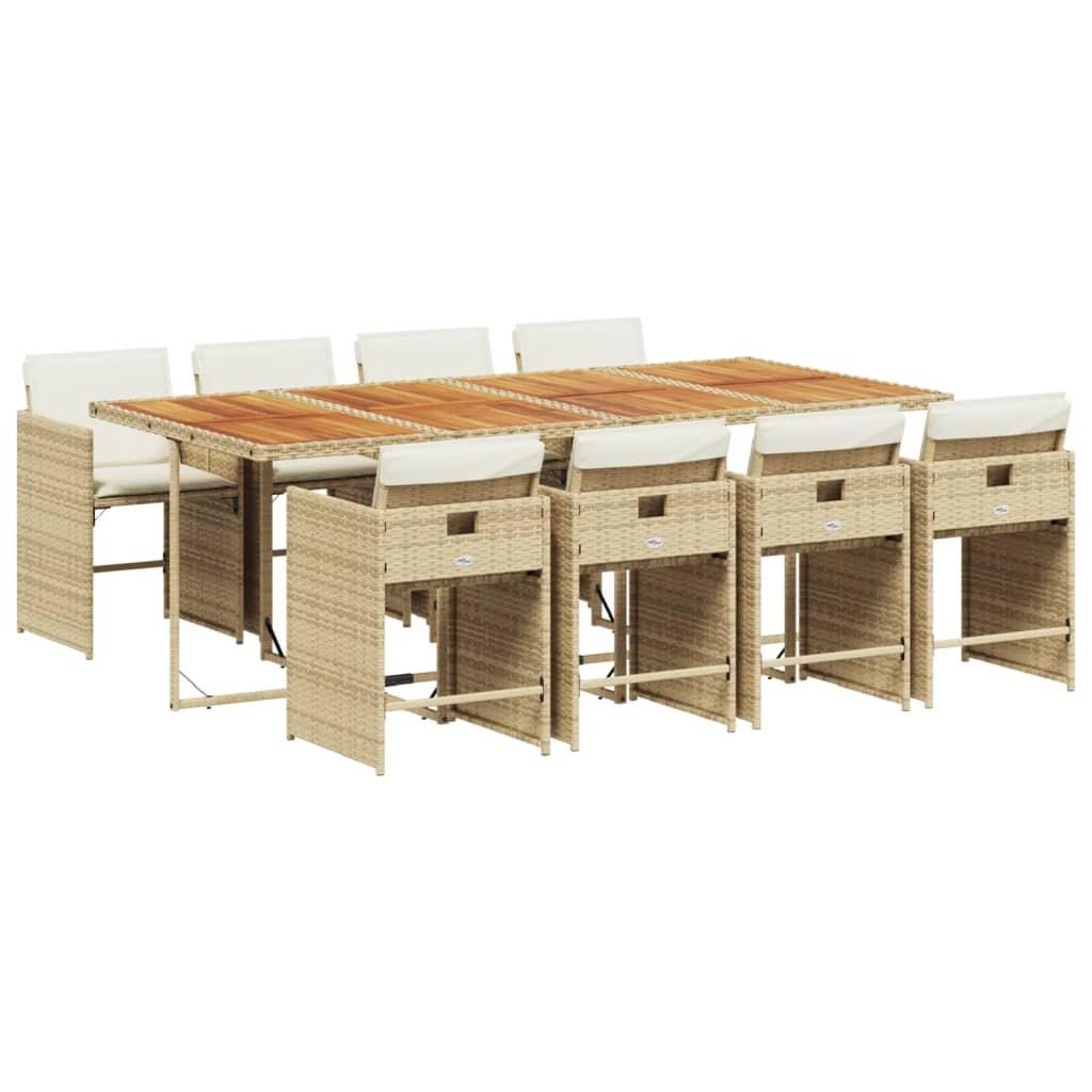 VidaXL Garten essgruppe poly-rattan