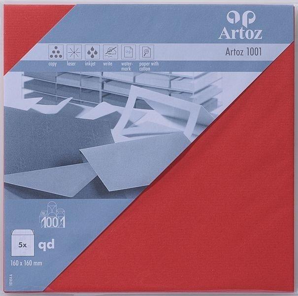 Artoz ARTOZ Couverts 1001 160x160mm 100g, rot 5 Stück