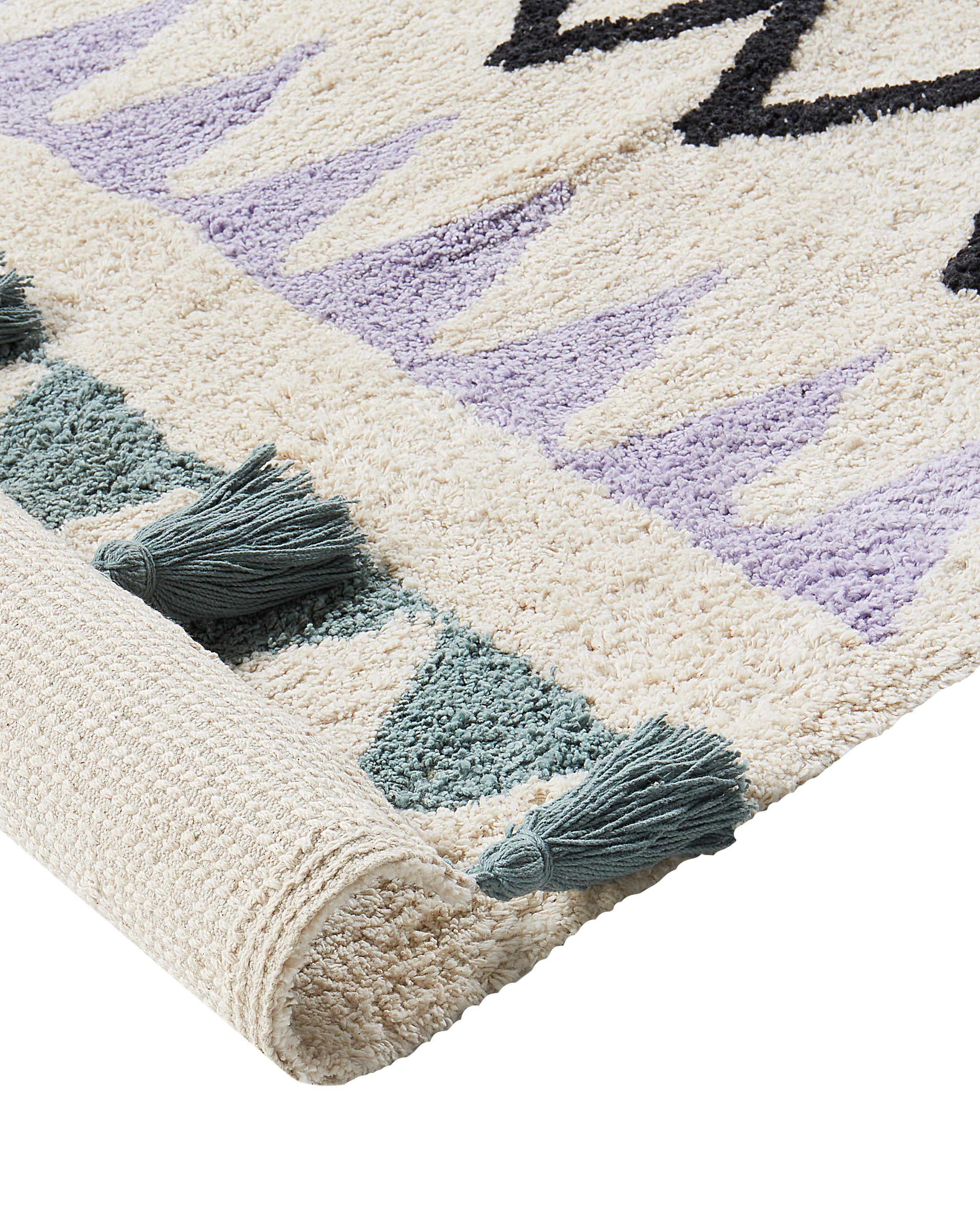 Beliani Kinderteppich aus Baumwolle Boho ZAYSAN