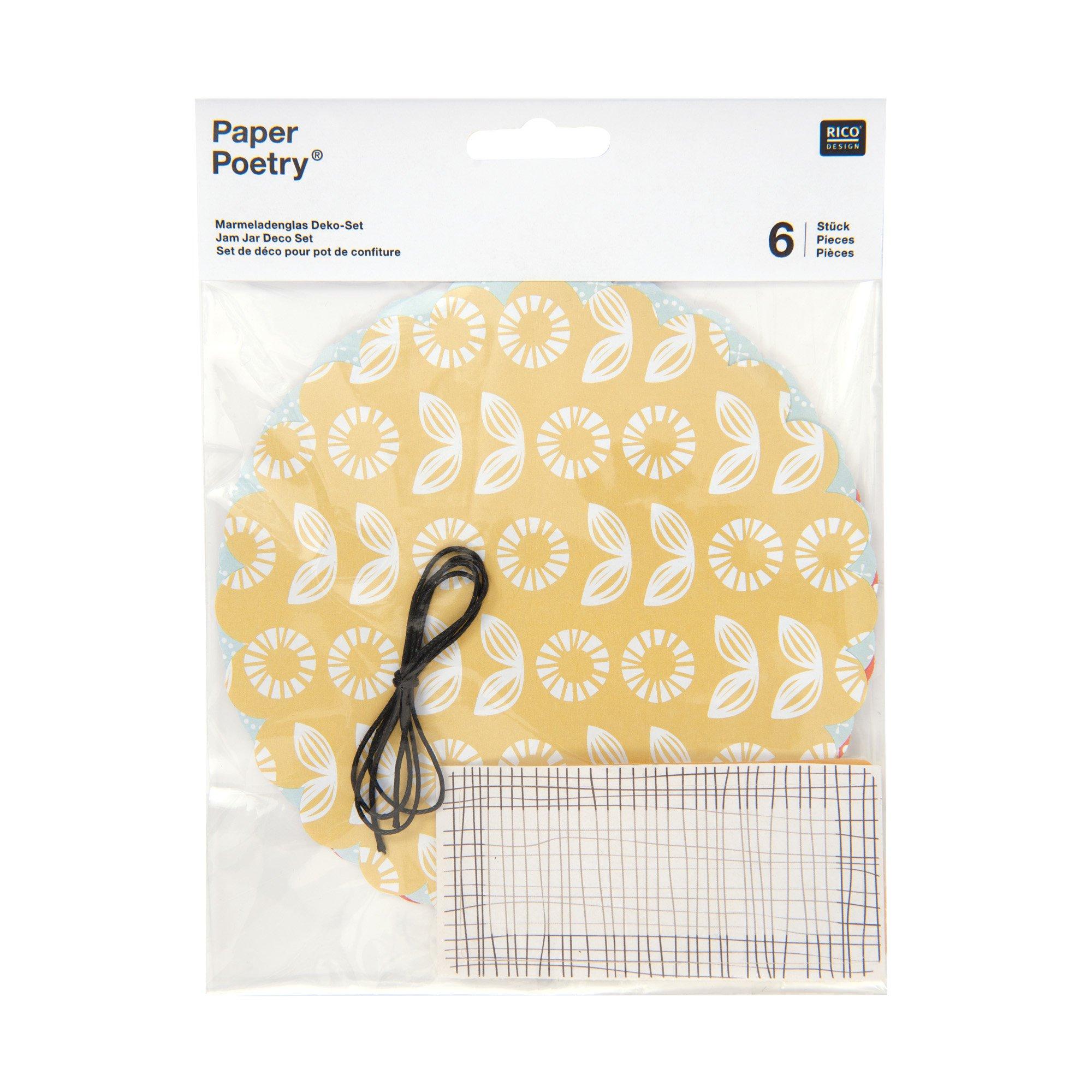 RICO-Design Etiketten für Einmachgläser Paper Poetry