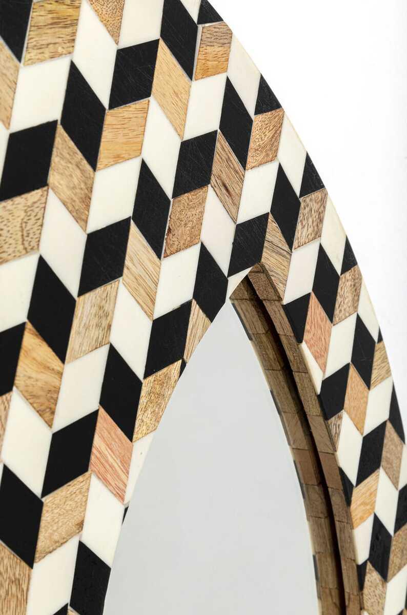 KARE Design Wandspiegel Tahiti rund