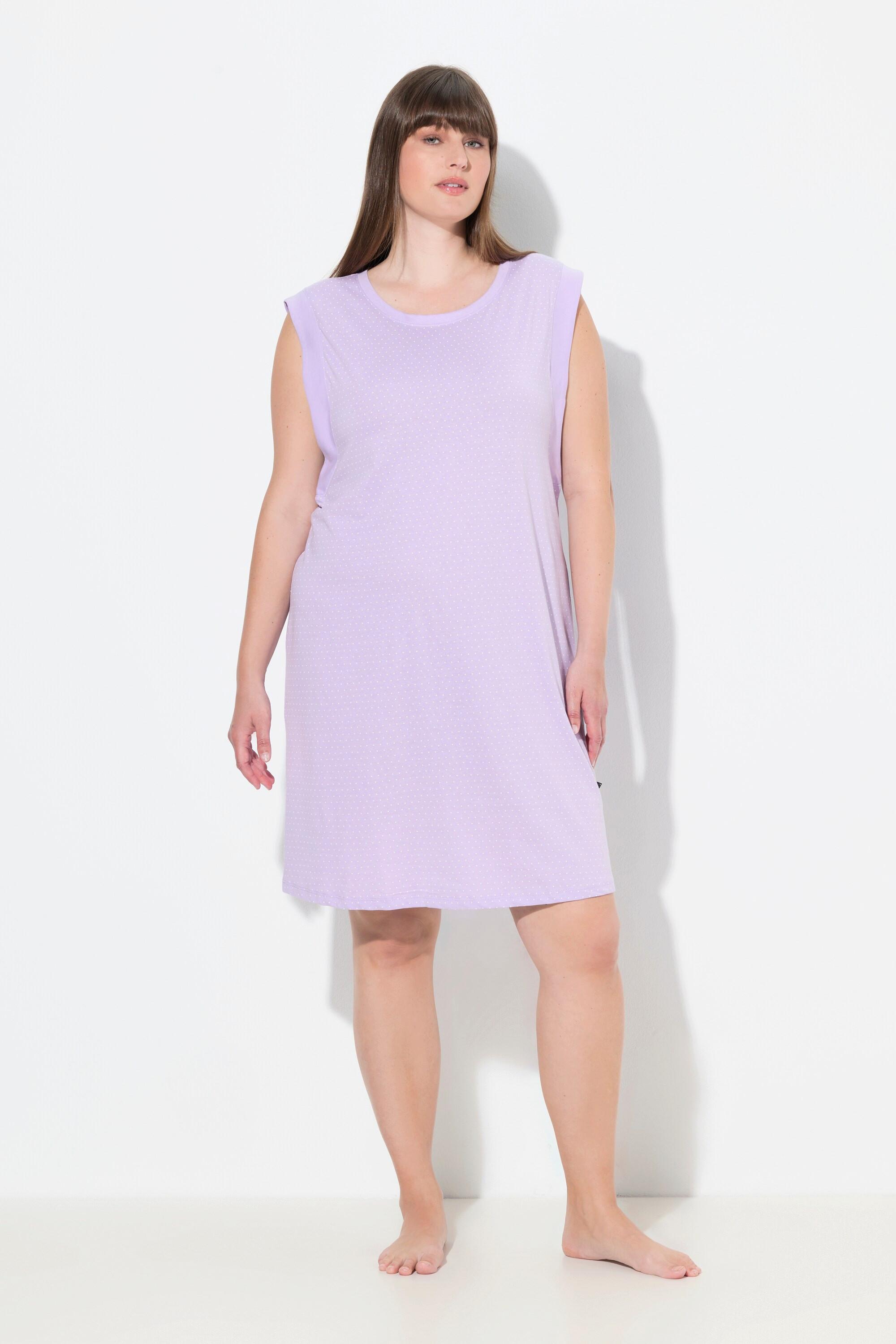 Ulla Popken Longshirt, bedruckt, Rundhals, ärmellos