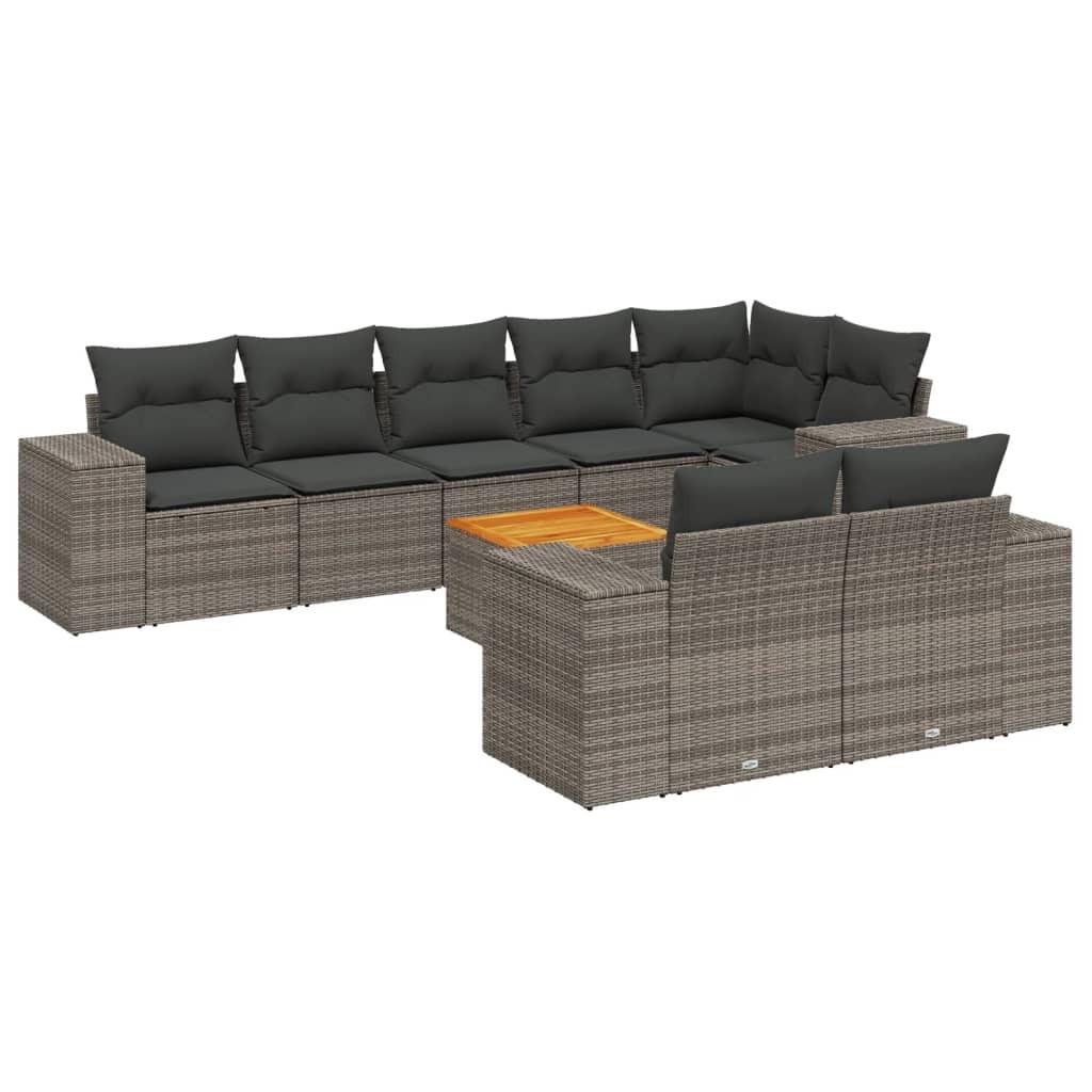 VidaXL Garten sofagarnitur poly-rattan