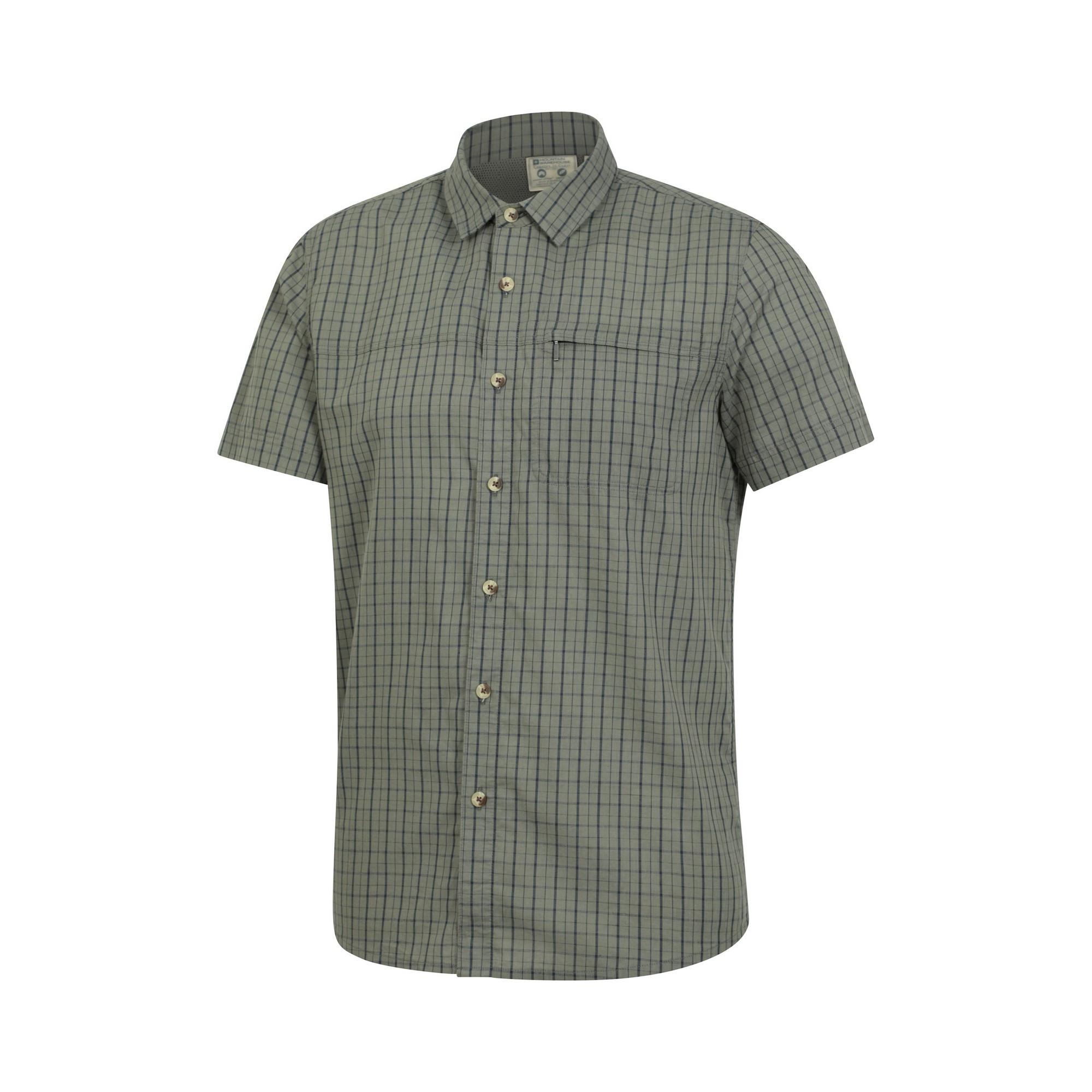 Mountain Warehouse Herren Kurzarm Hemd Kariert Regular Fit