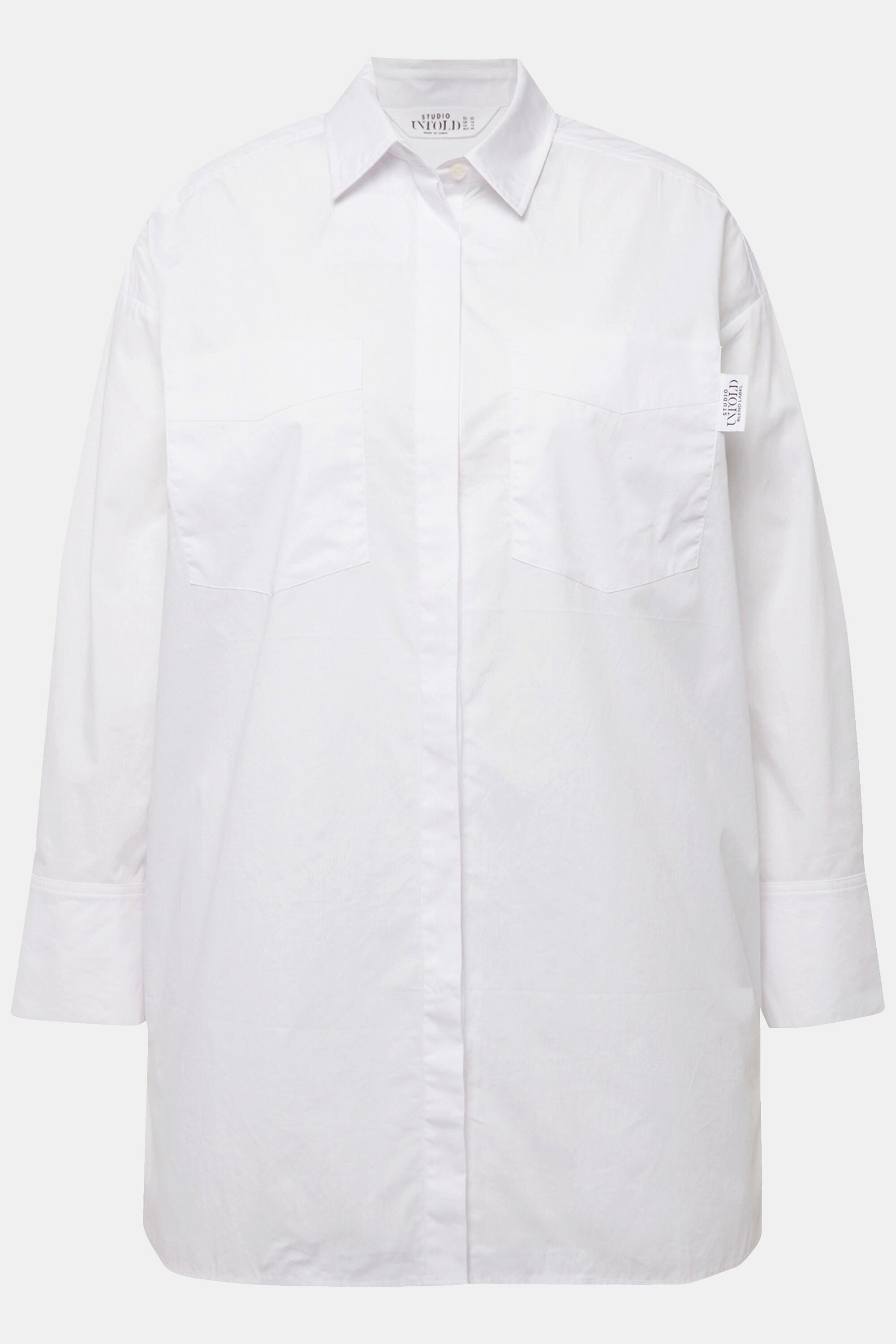Studio Untold Oversized Hemd Hemdkragen Langarm Unisex