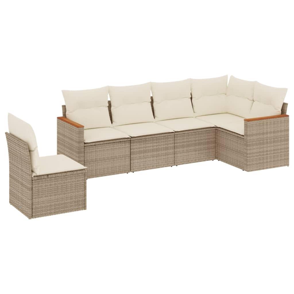 VidaXL Garten sofagarnitur poly-rattan