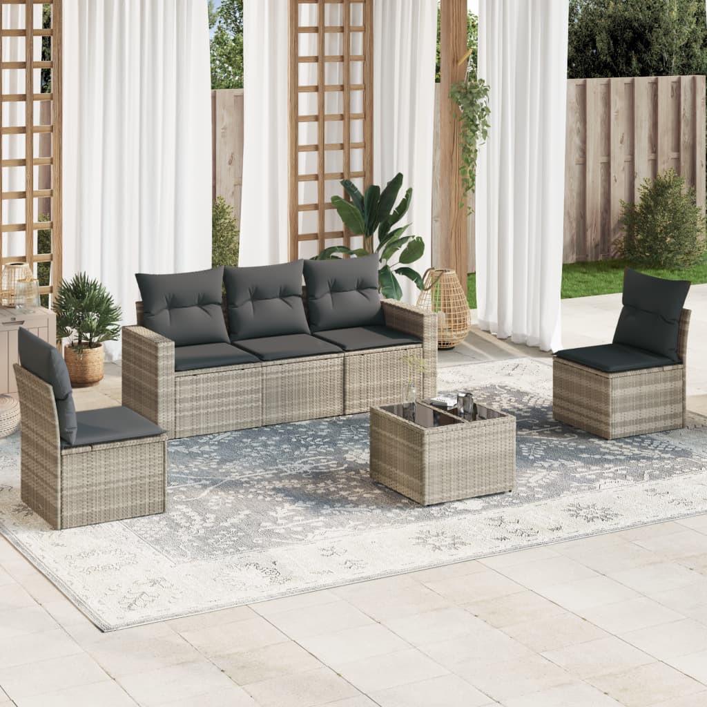 VidaXL Garten sofagarnitur poly-rattan