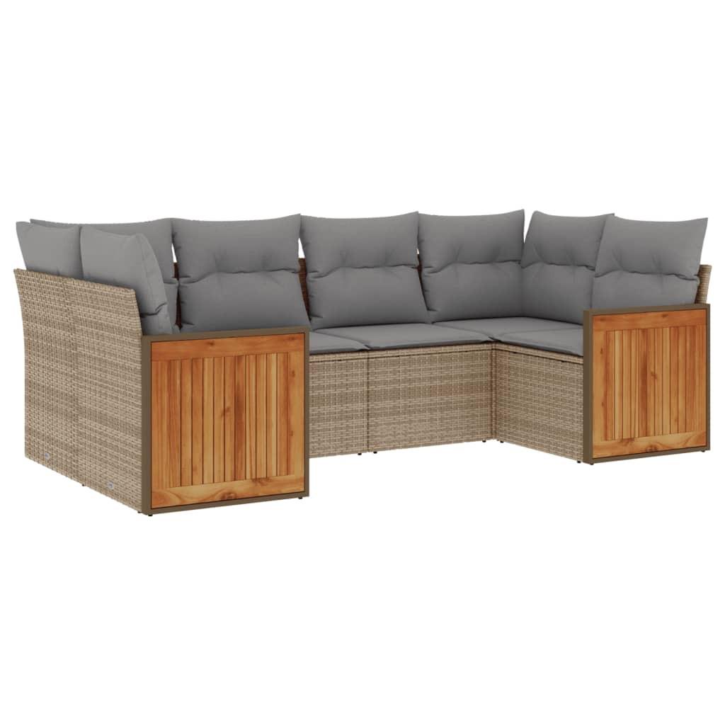 VidaXL Garten sofagarnitur poly-rattan