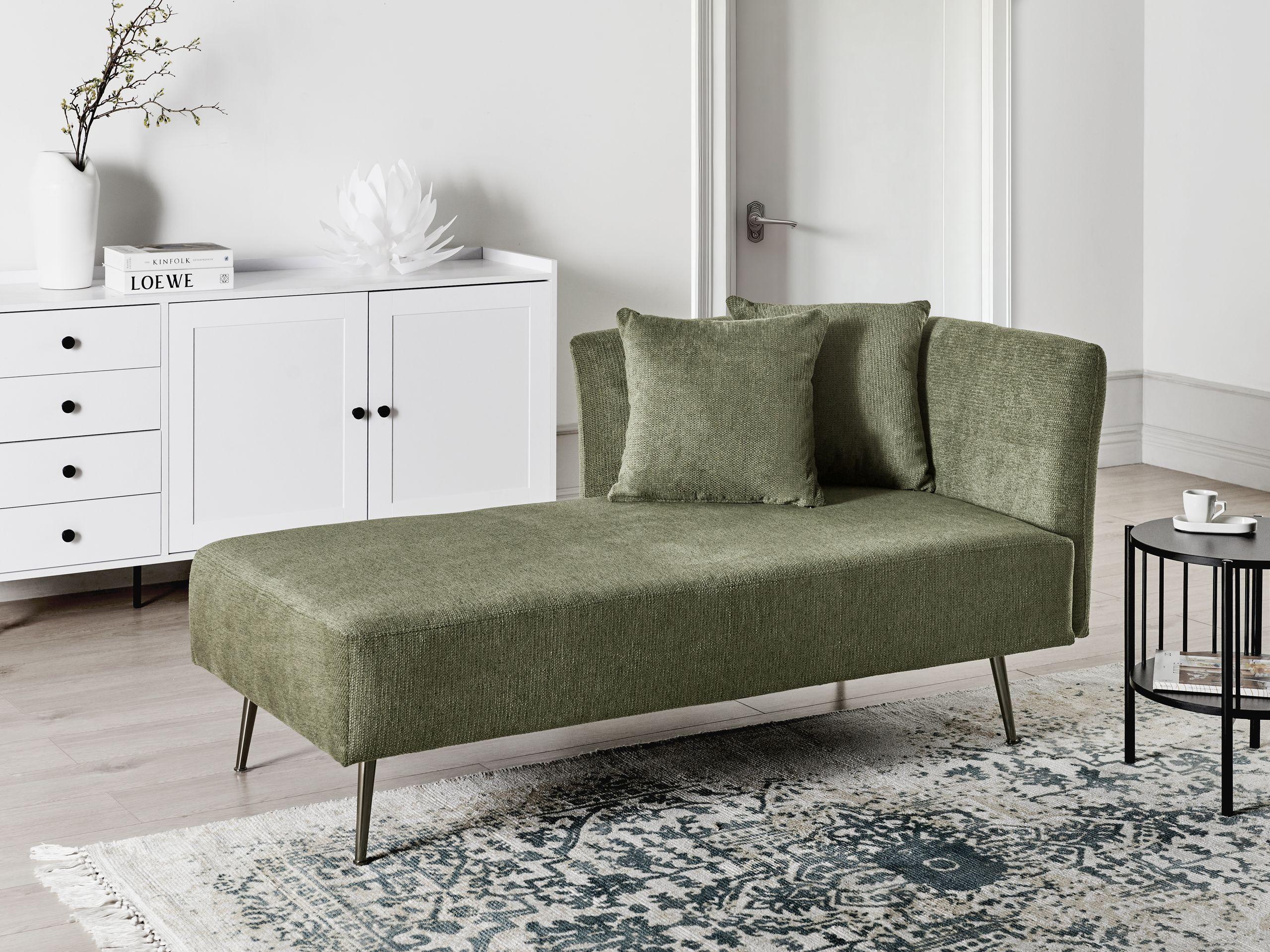 Beliani Rechtsseitige Chaiselounge aus Polyester Modern RIOM