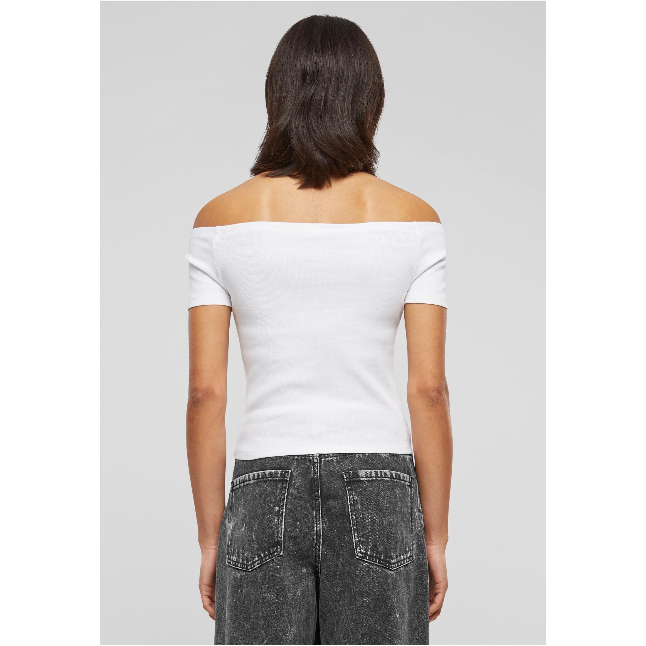 URBAN CLASSICS Off-Shoulder Rib T-Shirt