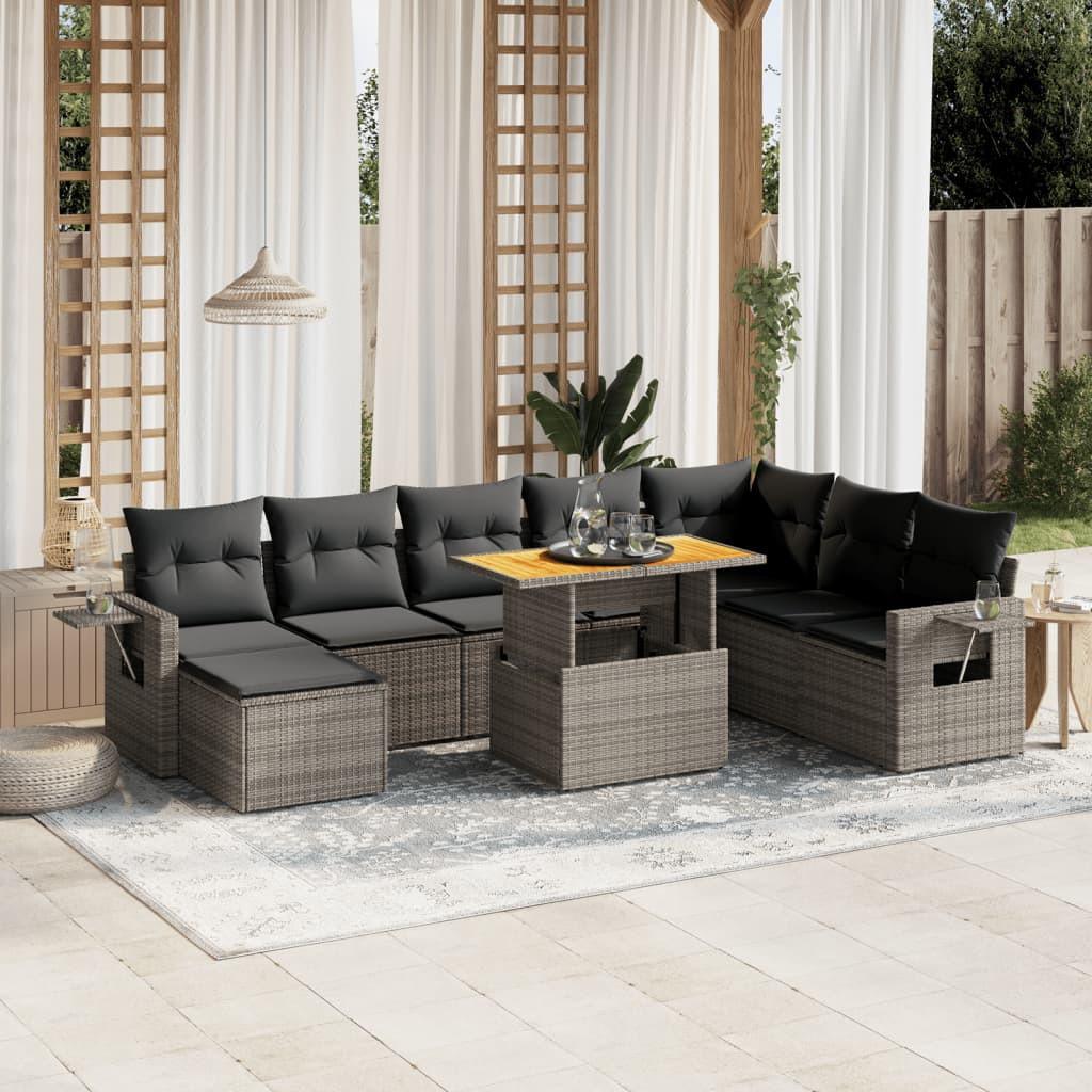 VidaXL Garten sofagarnitur poly-rattan