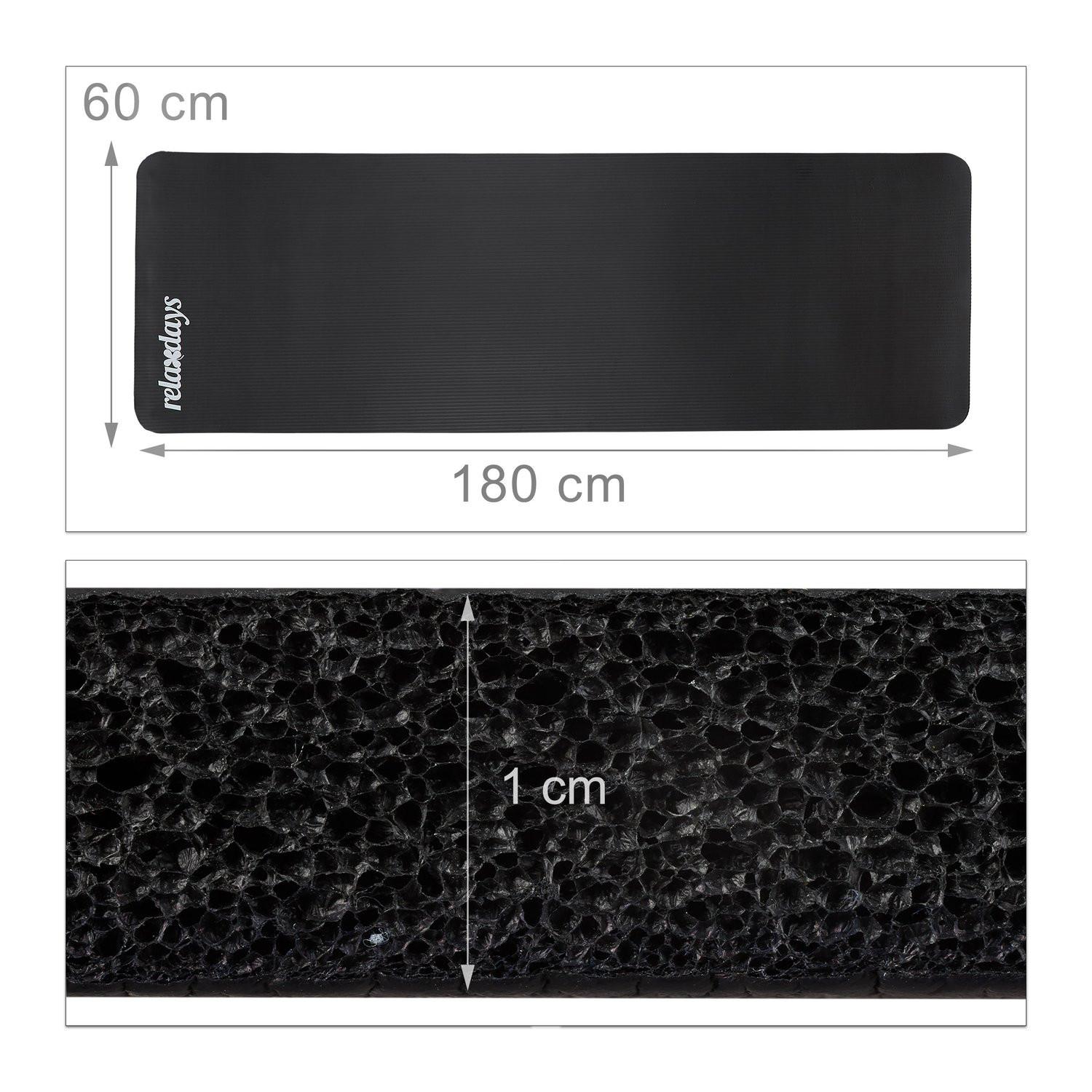 B2X Yogamatte 1 cm dick einfarbig
