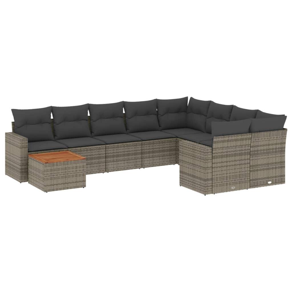 VidaXL Garten sofagarnitur poly-rattan