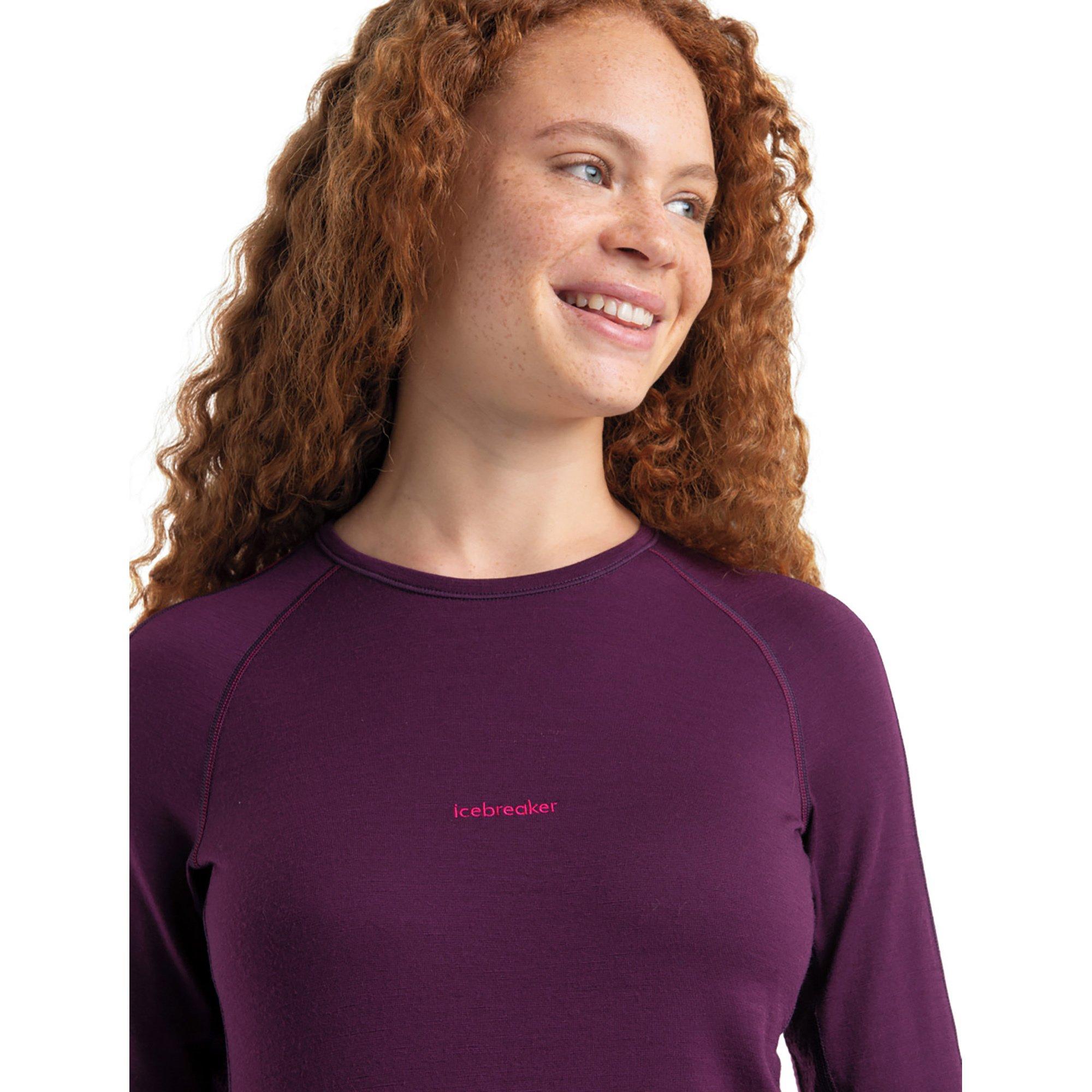 Icebreaker Women Merino 200 ZoneKnit™ LS Crewe Thermoshirt, langarm