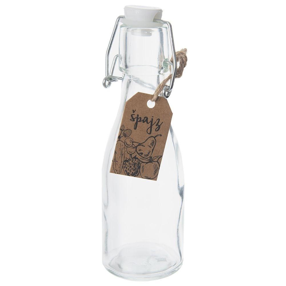 Orion Kleine Glasflasche 160 ml mit dicht schließendem Bügelverschluss