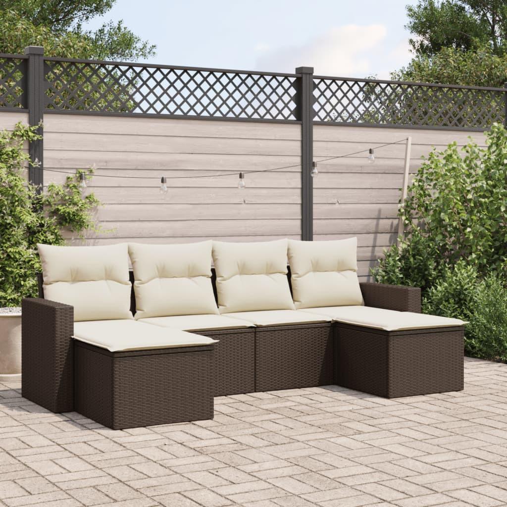 VidaXL Garten sofagarnitur poly-rattan