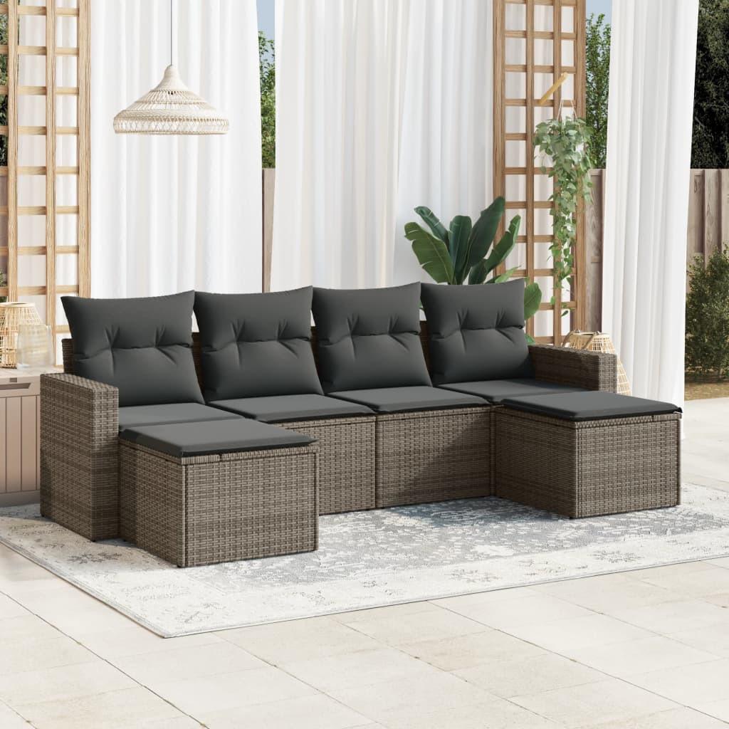 VidaXL Garten sofagarnitur poly-rattan