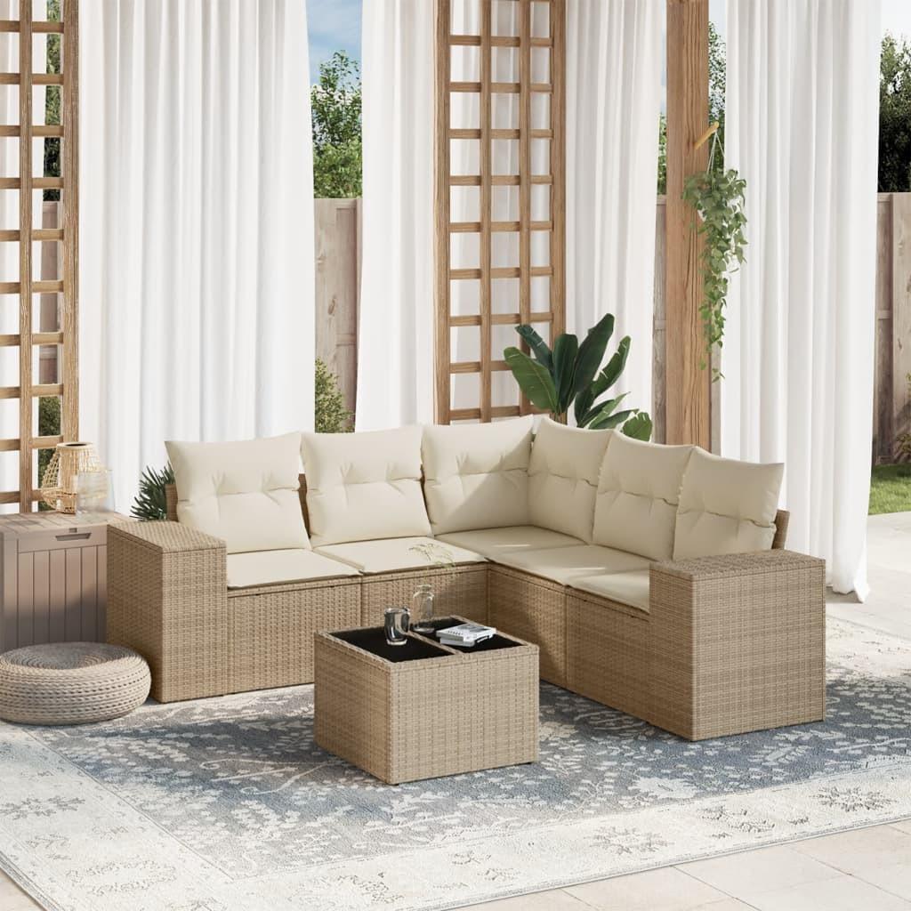 VidaXL Garten sofagarnitur poly-rattan