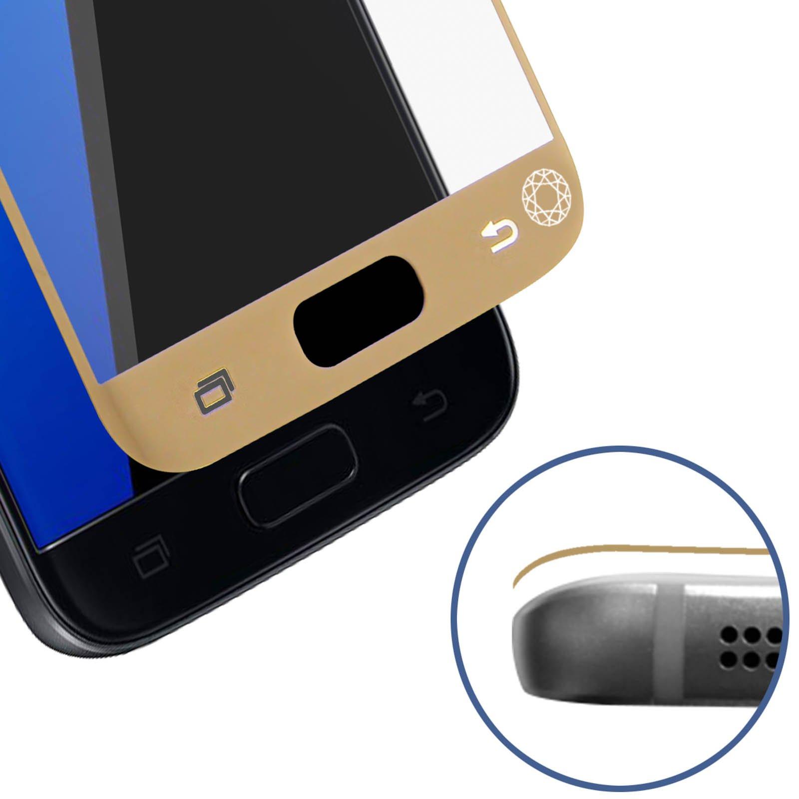 Force Power Screen Schutz Samsung Galaxy S7 Gold