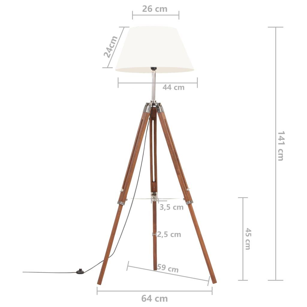 VidaXL Stehleuchte teak