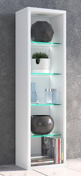 VCM Holzregal stehend | platzsparender CD-Schrank | Elegantes DVD-Regal stehend | Blu-Ray Regal | CD Regal - Rasato